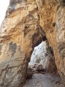 Arco Xepitira, en la Garganta de Imbros